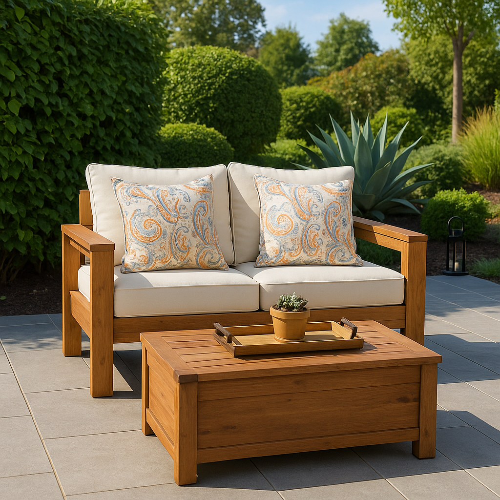 Modern Outdoor Loveseat